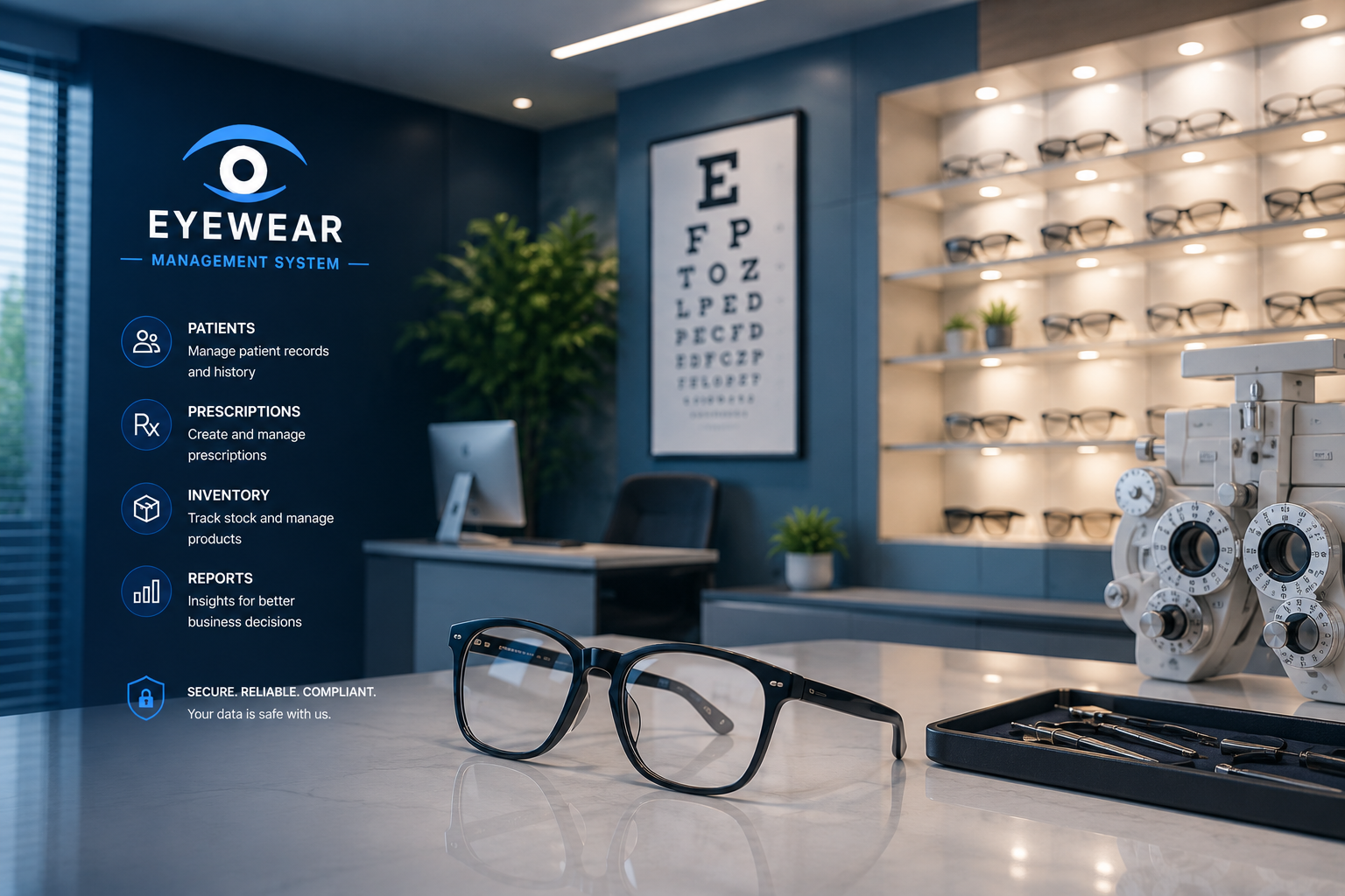 Modern optometry clinic